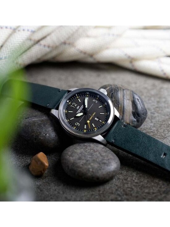 NWT Dominatore Del Mare Aviatore Quartz Green Dial Men\'s Watch